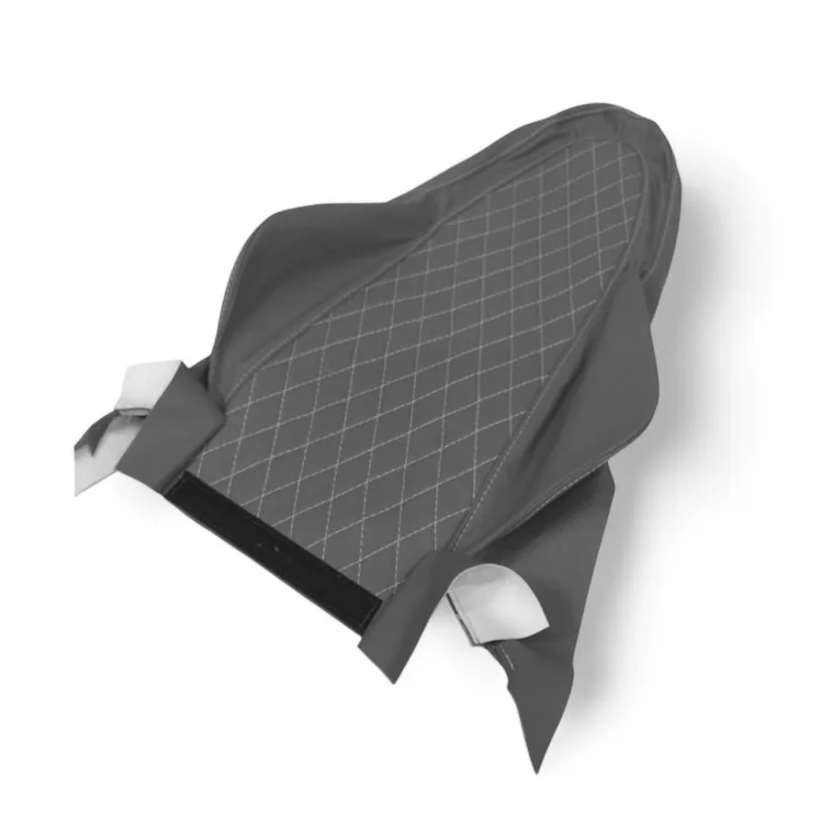 Seat Upper Cover Tan Leather Quilted