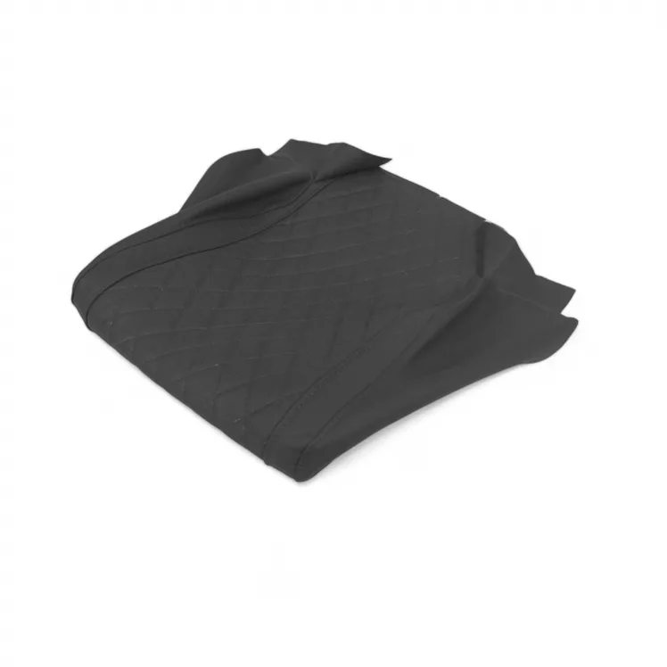 Seat Bottom Cover Red Leather Quilted