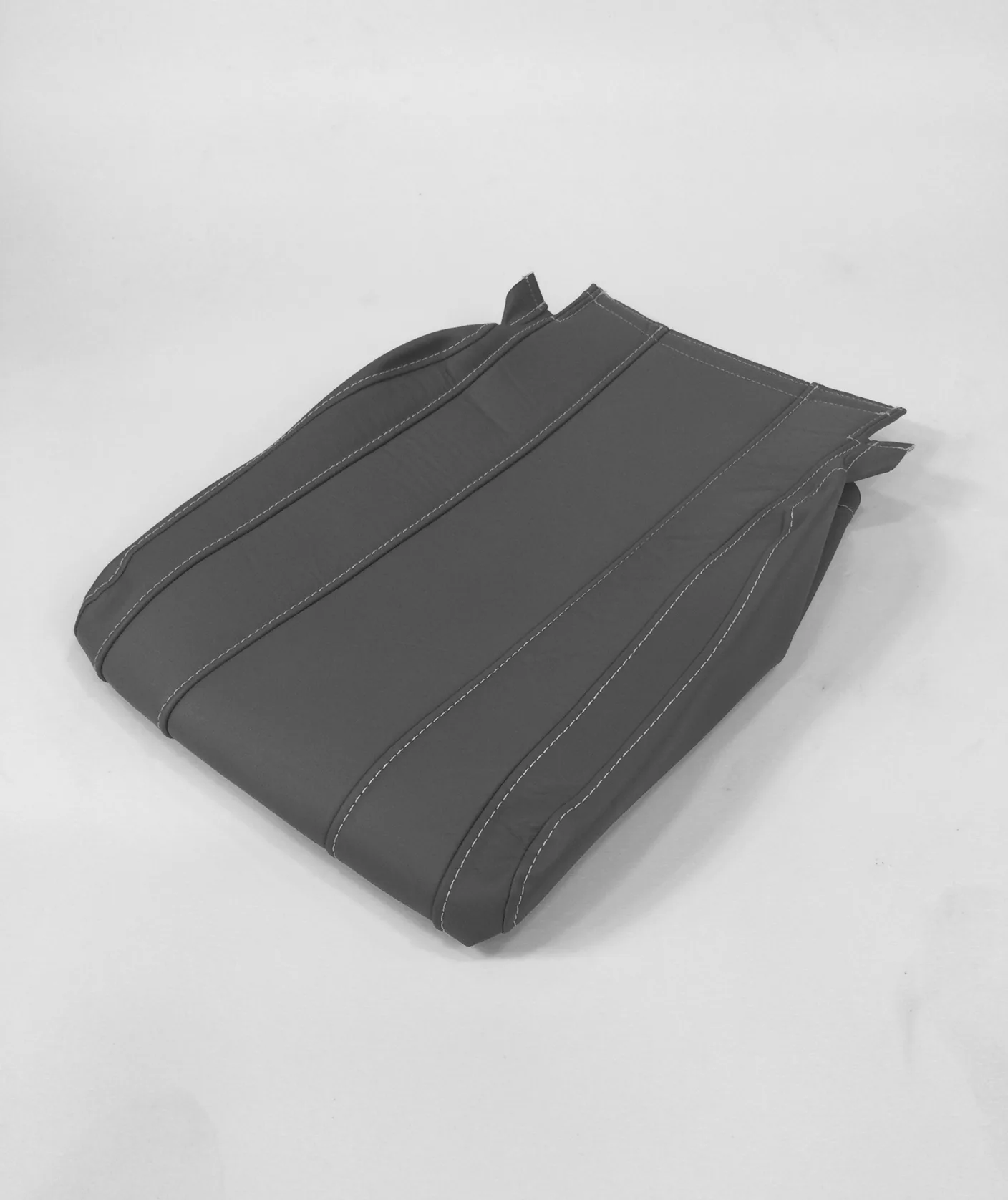 Seat Bottom Cover Tan Leather Quilted