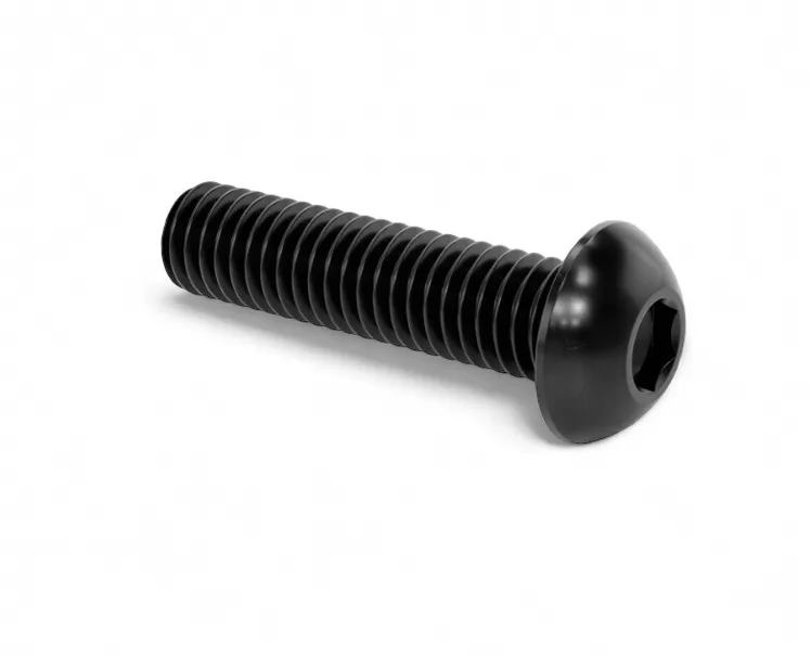 Bolt M6-1.0x25mm Button Head Black Zinc