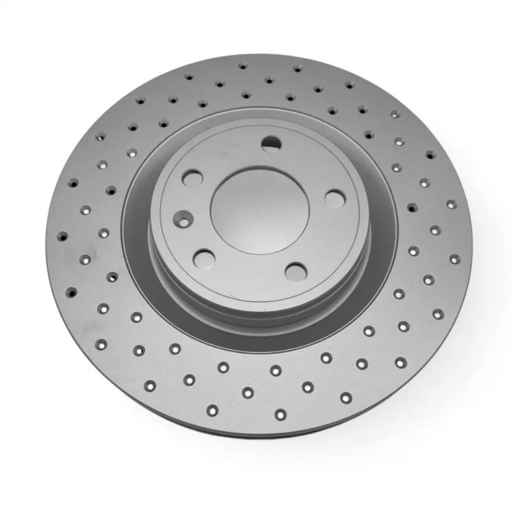 BREMBO (CROSS DRILLED) FRONT BRAKE ROTOR (L+R SOLD IN PAIR)