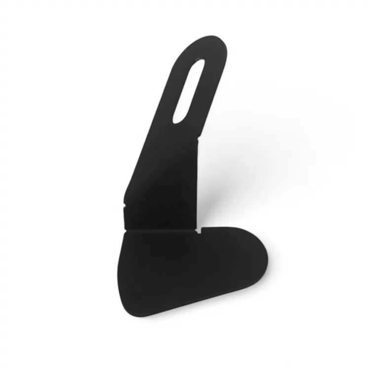 Dashboard bezel endcap powdercoated matte black - Left