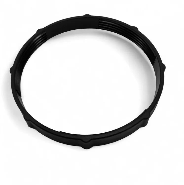 4-1/2" Gauge Plastic Nut Black